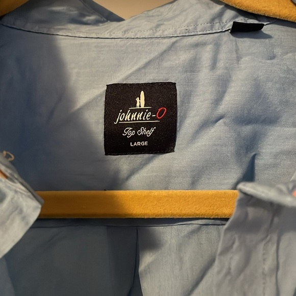 johnnie-O Light Blue Casual Button Down Shirt - Picture 2 of 4